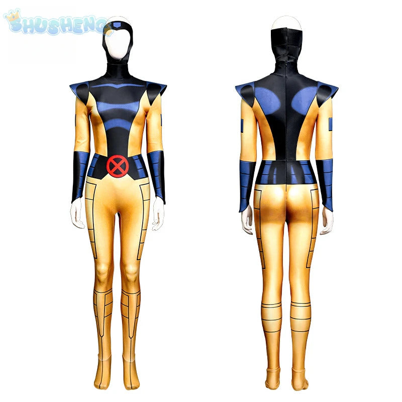 X Men 97 Phoenix Jean Grey Summers Cosplay Suit Superhero Bodysuit Phoenix Suit Spandex Outdo Halloween Suit