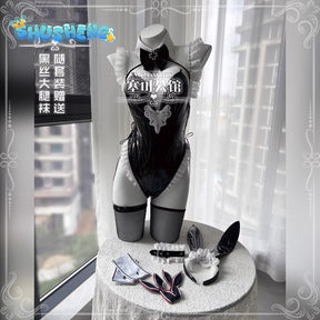 Azur Lane Prinz Eugen Bunny Girl (Between Tipsiness and a Wager) Cosplay High quality Costume full set S-XXL Shushengcos
