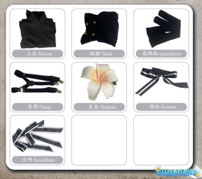Anime Spy Classroom Hanazono Lily Cosplay Costume Wig Shirt Skirt Girls JK School Uniform Halloween