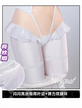 Honkai Gakuen 2 Tiara City Express Cosplay Costume Leather jumpsuit necklace outerwear sock set women Halloween sexy new uniform