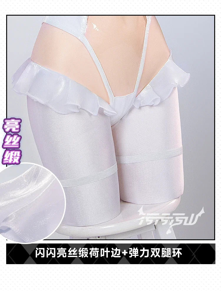 Honkai Gakuen 2 Tiara City Express Cosplay Costume Leather jumpsuit necklace outerwear sock set women Halloween sexy new uniform