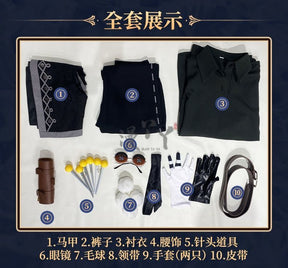 Identity V Matthias Czernin Puppeteer Game Suit Handsome Uniform Cosplay Costume Halloween Party Role Play Outfit Men