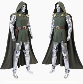 Doctor Doom Cosplay Costume Vest Jumpsuit cloak Mask Helmet Outfit Full set and Individual items Are Sold Halloween Suit Custom