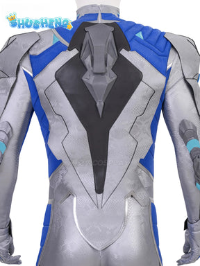 Game Cosplay Series: Marvel Rivals Mister Fantastic Reed Richards Cosplay Costume Full Suit with No.4 Emblem Shoulder Armor Shushengcos