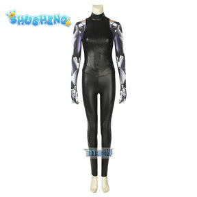 Alita Battle Angel Alita Cosplay Costume 3D Printed Jacket Superhero Cosplay Halloween Suit Leather Vest Pants