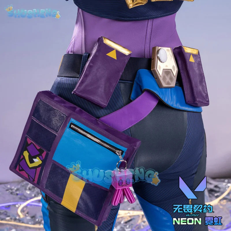 VALORANT Neon Cosplay Costume Uniform Halloween Carnival Party Christmas Play Role Clothes Clothing for Men Women