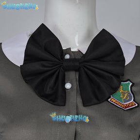 Kikoru Shinomiya Cosplay Costume  Anime Kaiju No. 8 Gray Dress Uniform Headwear Halloween Party Women