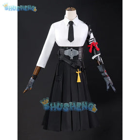 Hoshimi Miyabi Cosplay Anime Costume Game Zenless Zone Zero Section 6 Miyabi Wig Lovely Uniform Skirt Woman Kawaii Carnival Suit