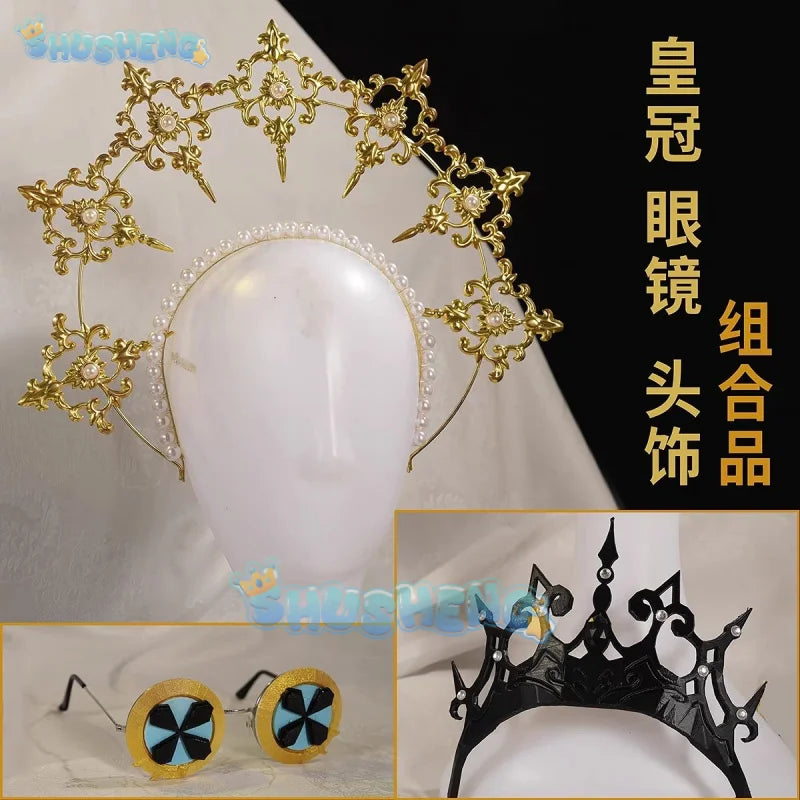 Identity V Alice DeRoss Gold Skin Reporter New Survivor Game Suit Elegant Dress Cosplay Costume Halloween Party Outfit