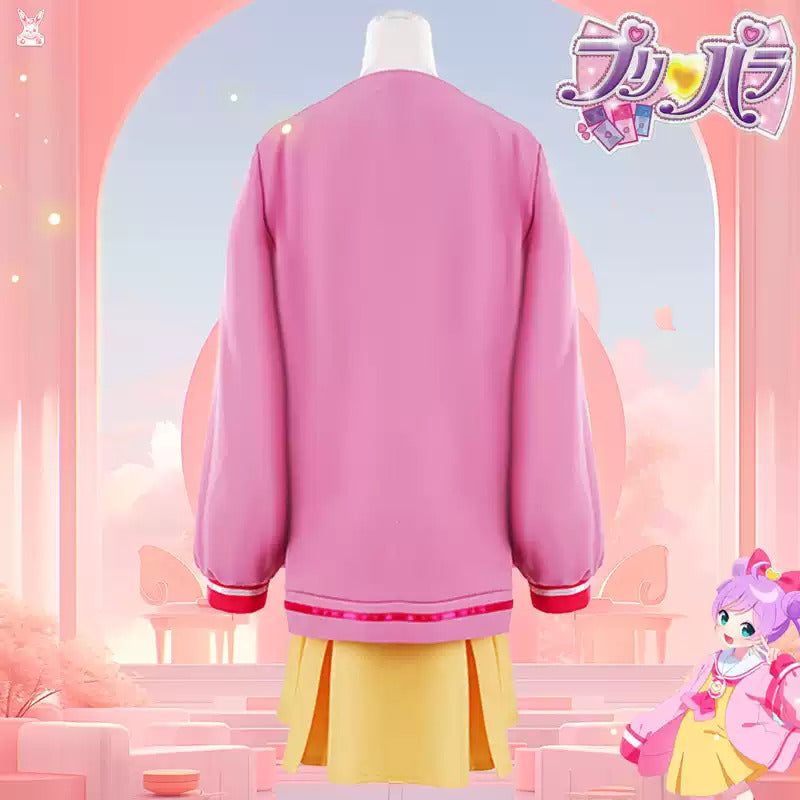 Shusheng-R Anime Pripara Manaka Laala Childhood Cchool Uniform Cosplay Costume S-XXL