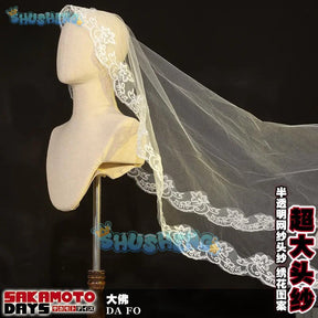 Anime Sakamoto Days Osaragi Cosplay Costume Dress Veil Stocking Assassin Taro Sakamoto Halloween Party for Women Prop