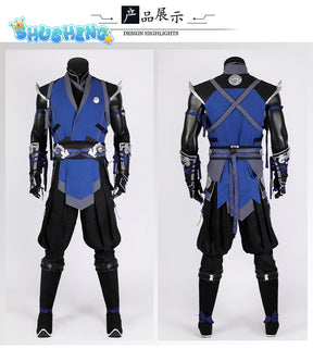 Sub Zero Cosplay Role Play Anime Game Mortal Kombat Costume Disguise Adult Men Cosplay Roleplay Fantasia Outfits Male Halloween