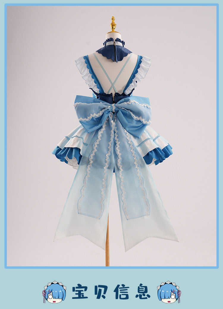Shusheng-R Re:Life In a Different World From Zero Rem Cosplay Magical Girl Costume Lolita Dress Halloween Carnival Uniforms