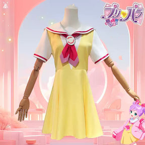Shusheng-R Anime Pripara Manaka Laala Childhood Cchool Uniform Cosplay Costume S-XXL