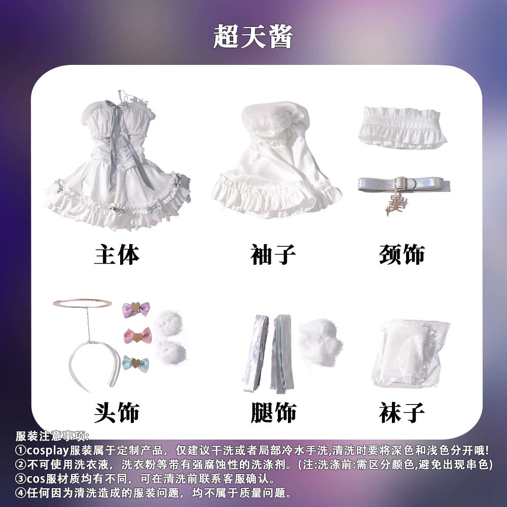 Shusheng-R NEEDY GIRL OVERDOSE OMGkawaiiAngel Cosplay Costume Angel Dress Lovely Uniform Halloween Party Role Play Outfit Women