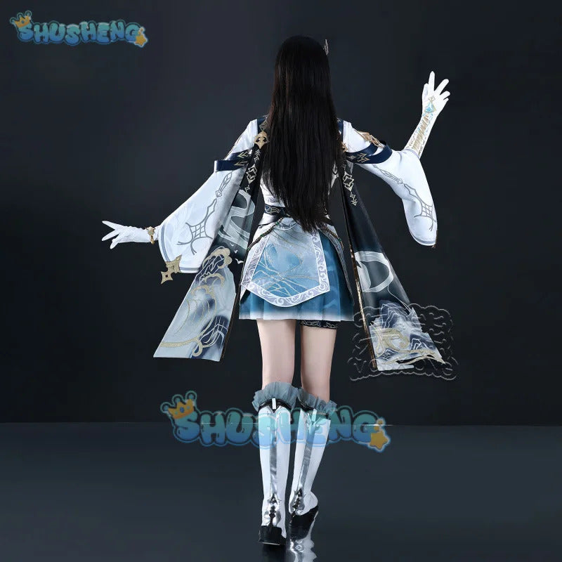 Shusheng Love And Deepspace Heroine LiuYunWanFeng Game Suit Gorgeous Dress Uniform Cosplay Costume Halloween Party Outfit Women