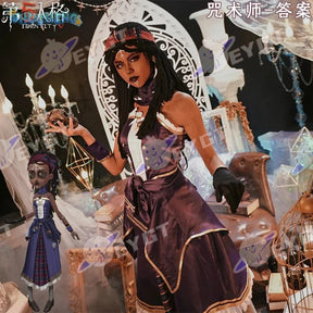 Identity Ⅴ Patricia Dorval Enchantress Cosplay Costume Halloween party new dress jacket gloves glasses prop set women uniform