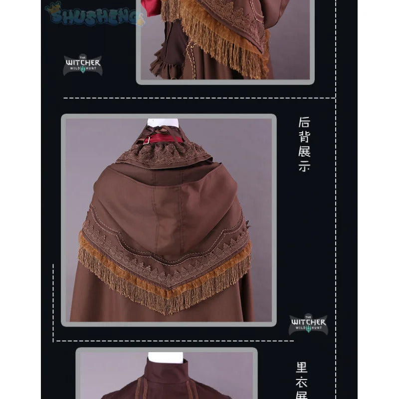 Game Bloodborne Cosplay doll The daughter of the universe Costume Shawl hat scarf handguard dress Halloween party Doll uniform