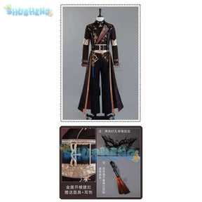 Love and Deepspace Xavier Cosplay Costume Black Hunting Uniform Halloween Party Women Men Props Shusheng