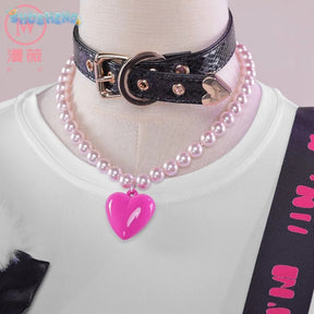 Luo Tianyi  Virtual idol Cosplay Vsinger underground rock Costume Coat dress earring prop set Halloween fashion women uniform
