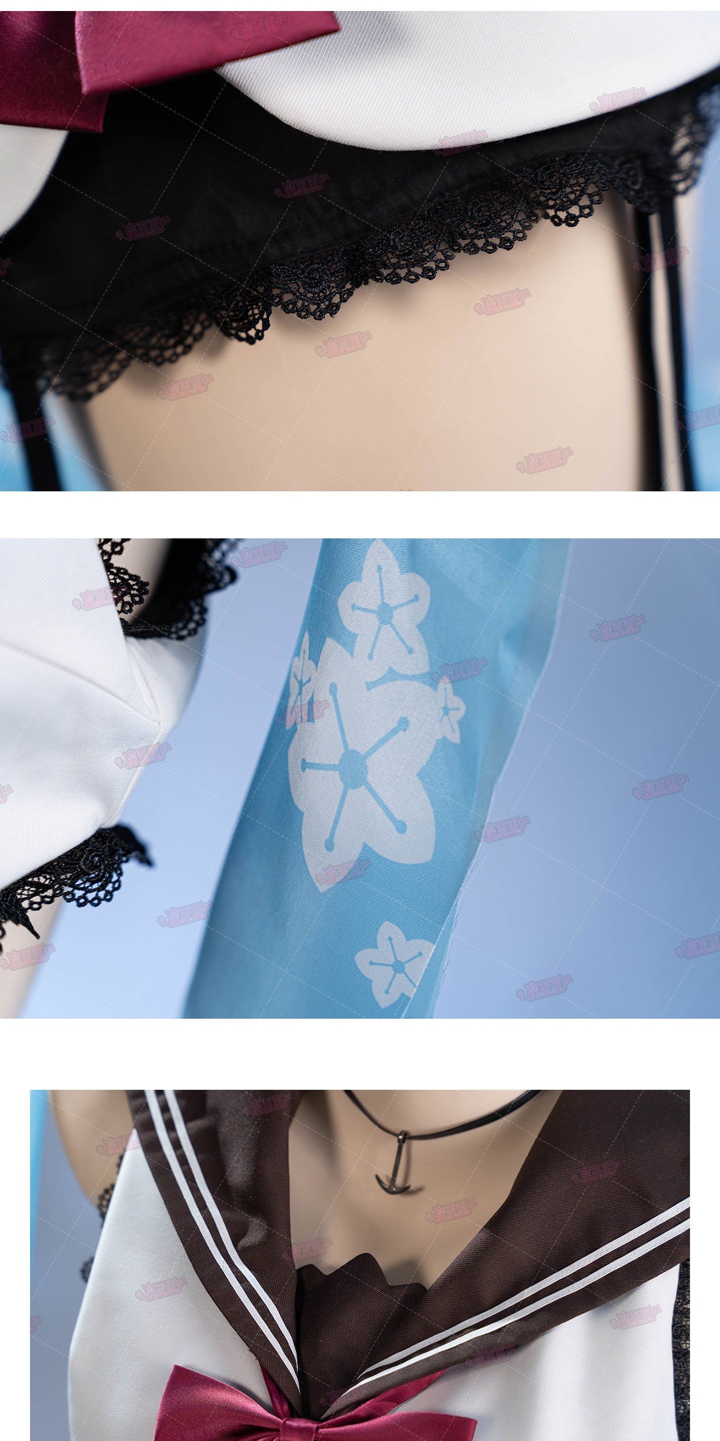 Shusheng-R Azur Lane IJN Yukikaze Cosplay Costume JK Uniform Lovely Uniform Halloween Party Role Play Outfit Women