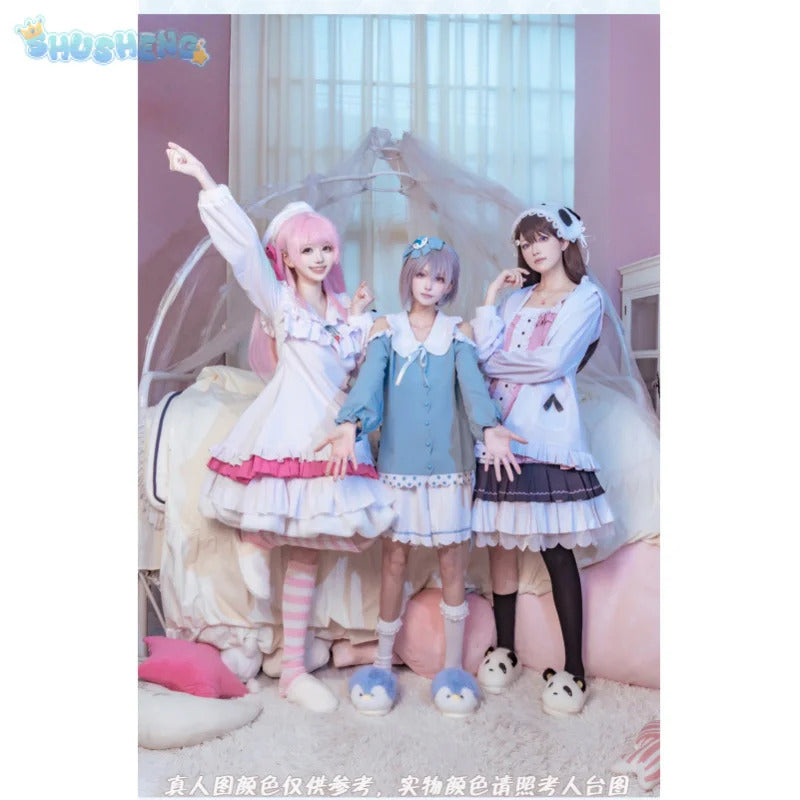 Taki Shiina Anon Chihaya Takamatsu Tomori Bang Dream!Cosplay Costume Halloween sleepwear party dress socks accessories prop set