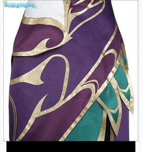 Game LOL Morgana Cosplay Costume Dress Set Women Coven Morgana Fashion Dress With Accessories Outfits Halloween Costume