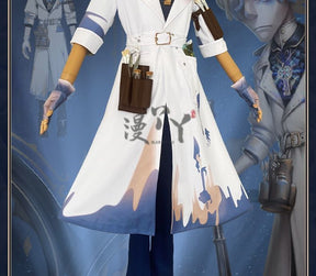 Identity V Andrew Kreiss Grave Keeper Purple Skin Mural Restorer Cosplay Costume Uniform Halloween Carnival Party Role Clothing