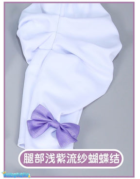 Anime Re:Zero Emilia Cosplay Costume Wigs Suit Coser Halloween Party Role Play Outfit Dress