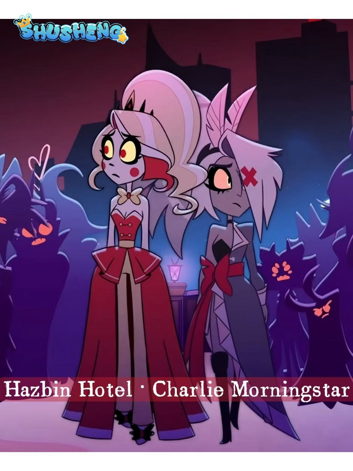 Anime Cosplay Series: Hazbin Hotel 2 -Charlie Morningstar Cosplay Red dress Costume full set Shushengcos high quality