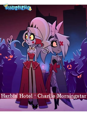 Anime Cosplay Series: Hazbin Hotel 2 -Charlie Morningstar Cosplay Red dress Costume full set Shushengcos high quality