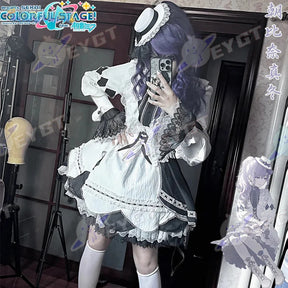 Asahina Mafuyu mfy Cosplay PRSK PJSK Five boxes Costume New Sweet Lolita Dress Halloween Party Fashion Women's Maid Uniform