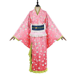 Anime Demon Slayer Kochou Kanae Tokitou Muichirou Kanroji Mitsuri Cosplay Costume Halloween Carnival man Woman Full Set uniform