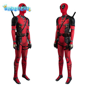 New Deadpooling 3 Cosplay Cosutme Wade Winston Wilson Jumpsuit Belt Cosplay Costume Movie Anti-hero Suit Halloween