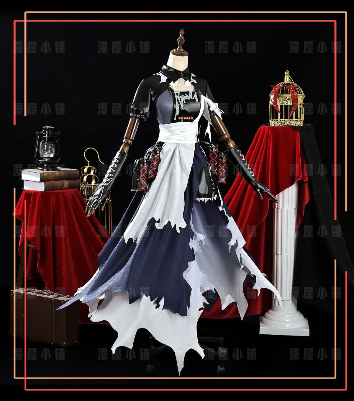CoserStar-SR Arknights EW Walter Wiš'adel Cosplay Costume Outfit Halloween Carnival Party Role Play Uniform Suits