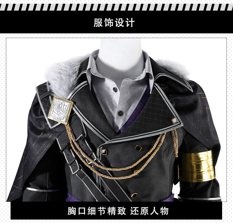 Shusheng-R Clair Obscur:Expedition 33 Verso Cosplay Costume Halloween Men's Fantasy Uniform Coat Props Shoes Accessories Set