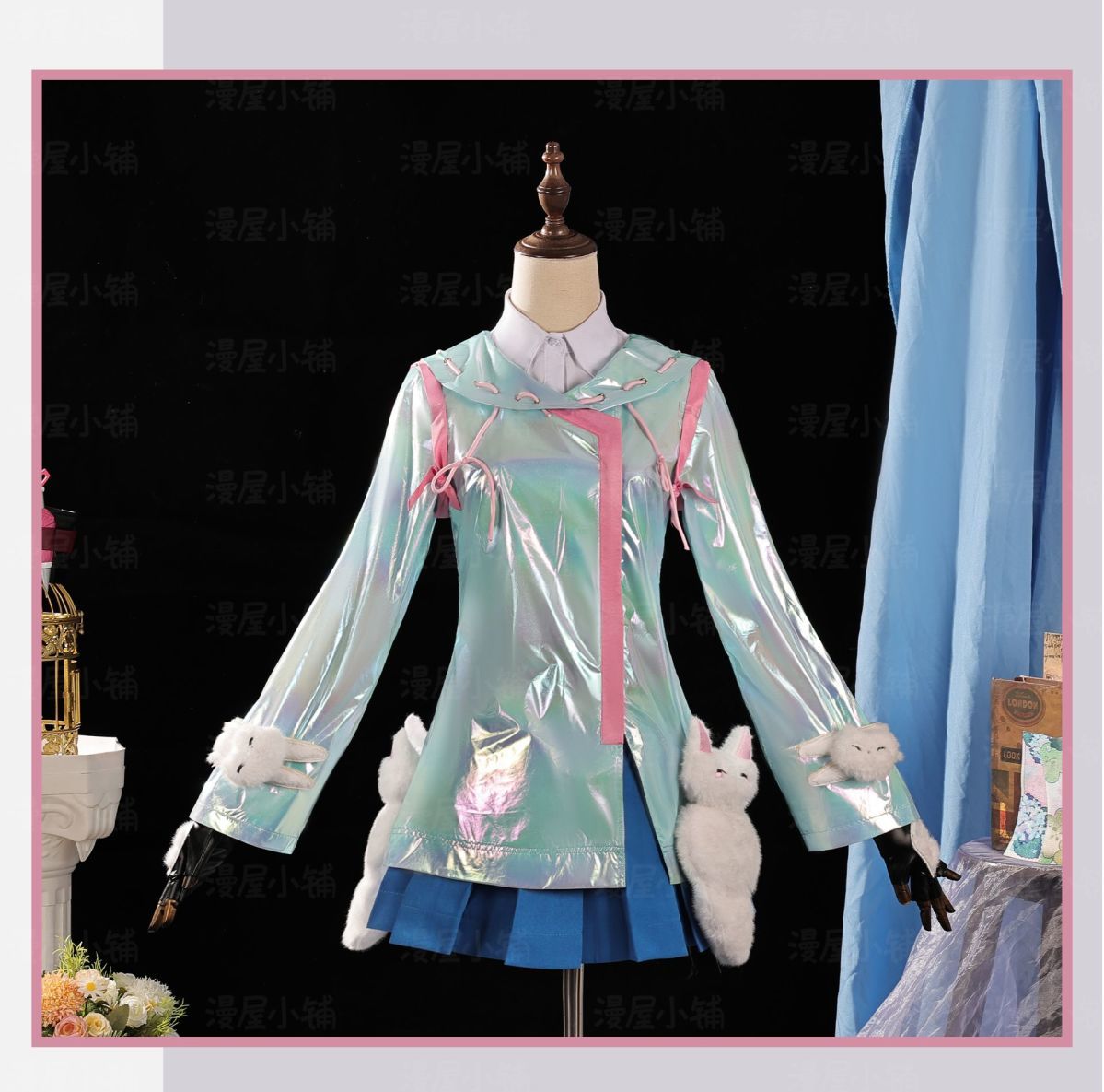 Kiriko Overch 2 Cosplay Costume Dancing Lightly in the Rain Halloween Party Sweet Dress Coat Prop Women Uniform Suit