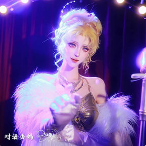 Milly Game Path to Nowhere MBCC-S-459 Cosplay Mi Li Costume Halloween Party Women's Gorgeous Dress Coat Necklace Wig Uniform Set
