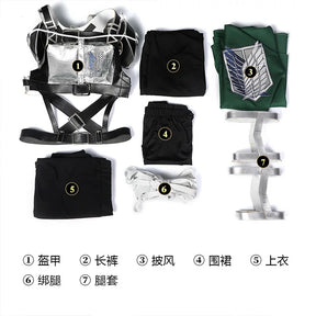 The Final Season Attack 4 Titan Cosplay Costume Anime Rivaille Mikasa AcKerman Shingeki No Kyojin Comiket party Woman Uniform