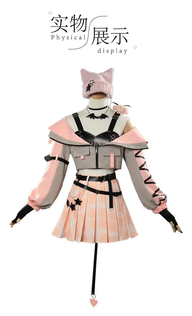 Akiyama Mizuki Momoi Airi Kiritani Haruka Hanasato Minori Little devil Cosplay Pjsk Costume Halloween New JK Prop Wig Uniform