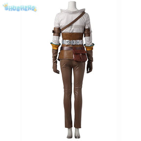Game Witcher 3 Wild Hunt Cirilla Fiona Elen Riannon Cosplay Ciri Costume Halloween Party high-quality Complete set clothing sale