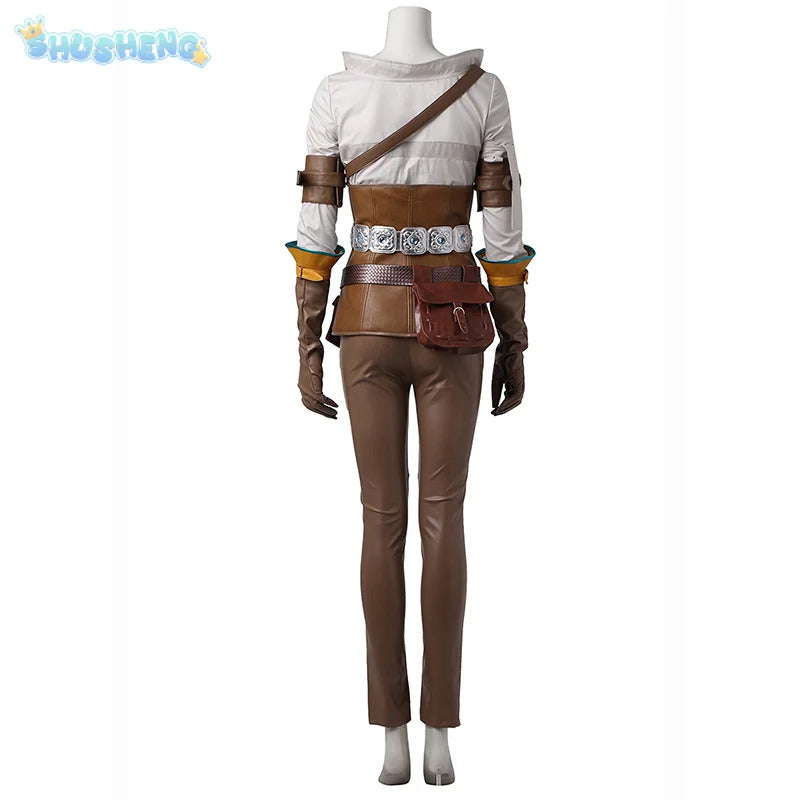Game Witcher 3 Wild Hunt Cirilla Fiona Elen Riannon Cosplay Ciri Costume Halloween Party high-quality Complete set clothing sale