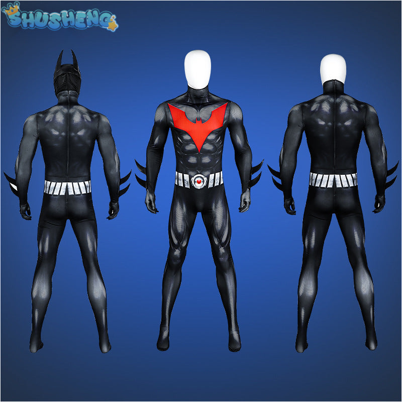 Batman Beyond Cosplay Costume Cos Terry Mcginnis Jumpsuit Halloween Party Carnival Comic-Con Props Masquerade Bodysuit Gift