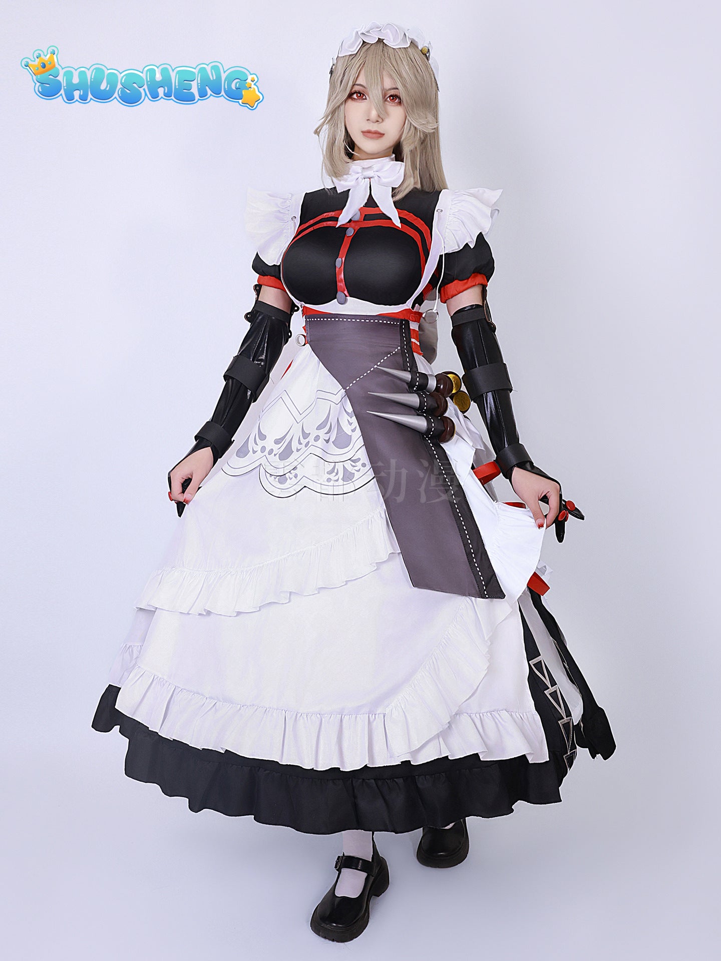 Alexandrina Sebastiane Rina Cosplay Costume Dress Zenless Zone Zero Maid Uniform Victoria Housekeeping Halloween Party Women