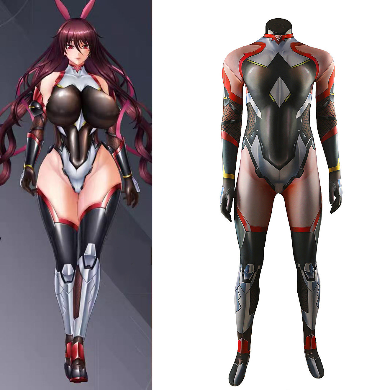 Shusheng-R Game Action Taimanin Mizuki Shiranui 3D Jumpsuit Cosplay Costume S-XXXL