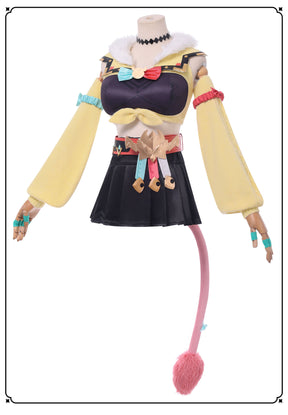 Hot Game Genshin Impact Varesa Cosplay Costume Anime Clothes Cute Dress for Women Girls Uniform Wig Shoes Halloween Role Party