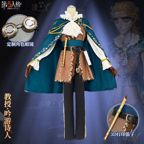 Game Identity Ⅴ Luchino Diruse Professor Cosplay Costume Poet New Skin Fashionable Uniform Man Halloween Party Suit