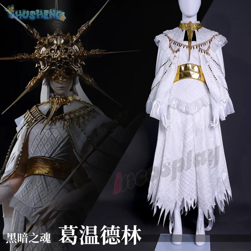 Game DARK SOULS Gwyndolin Cosplay Costume Halloween Carnival new men women dress prop accessories fantasy fashion uniform S-XXL