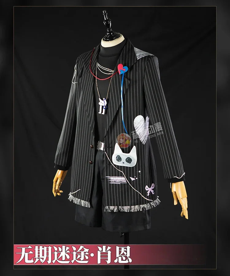 Game Path to Nowhere  MBCC-S-885 Sean Cosplay Costume Hat necklace belt jacket props wig set Halloween men women uniform