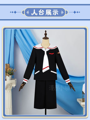 Anime Cardcaptor Sakura Cosplay Costume Kinomoto Sakura Li Syaoran School Uniform Outfit Halloween High Quality Anime Costumes